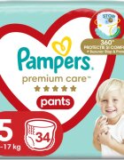 Pampers Premium Care Pants Size 5 hlačne plenice za enkratno uporabo 12-17 kg 34 kos