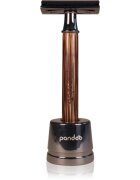 Pandoo Bamboo Safety Razor brivnik + nadomestna glava 10 ks Slim Handle 1 kos