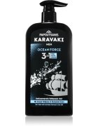 PAPOUTSANIS Karavaki Ocean Force čistilni gel 3 v 1 550 ml