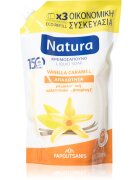 PAPOUTSANIS Natura Vanilla Caramel tekoče milo nadomestno polnilo 750 ml
