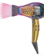 Parlux Alyon + Magic Sense profesionalni sušilnik za lase z ionizatorjem + difuzor Gold 1 kos