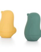 Petite&Mars Love Birds igrača za v vodo 6 m+ Ochre Green 2 kos