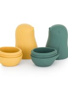 Petite&Mars Love Birds igrača za v vodo 6 m+ Ochre Green 2 kos