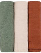 Petite&Mars Moussy plenice iz blaga Earth Tones 68 x 68 cm 3 kos