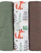 Petite&Mars Moussy plenice iz blaga Forest Fox 68 x 68 cm 3 kos