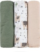 Petite&Mars Moussy plenice iz blaga Llama Vibes 68 x 68 cm 3 kos