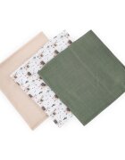 Petite&Mars Moussy plenice iz blaga Llama Vibes 68 x 68 cm 3 kos