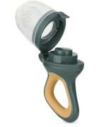 Petite&Mars Silicone Food Feeder 6m+ duda za hranjenje in grizalo Green&Ochre 1 kos