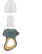Petite&Mars Silicone Food Feeder 6m+ duda za hranjenje in grizalo Green&Ochre 1 kos
