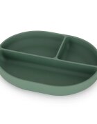 Petite&Mars Take&Match 6m+ deljeni krožnik s priseskom Misty Green 1 kos