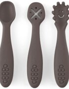 Petite&Mars Take&Match 6m+ žlička za otroke Bitter Cocoa 3 kos