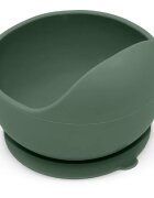 Petite&Mars Take&Match Silicone Bowl skledica s priseskom Misty Green 6 m+ 360 ml