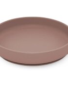 Petite&Mars Take&Match Silicone Plate krožnik s priseskom Velvet Latte 6m+ 1 kos