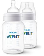 Philips Avent Anti-colic SCY103/02 steklenička za dojenčke proti kolikam 1 m+ 2x260 ml