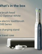 Philips Sonicare 5500 HX7119/01 sonična električna zobna ščetka 2 telesisonična električna zobna ščetka 2 telesi Blue&White 2 kos