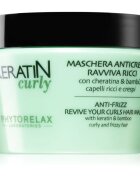 Phytorelax Laboratories Keratin Curly maska za neobvladljive lase in kodraste lase proti krepastim lasem 250 ml