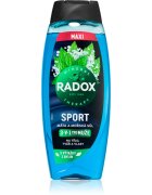 Radox Mineral Therapy gel za prhanje za moške maksi Mint & Sea Salt 450 ml