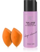 Real Techniques Brush Sponge + Cleasing Gel set za obraz