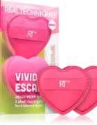 Real Techniques Vivid Escape All About that Base Puff Set gobica za tekoči puder 2 kos