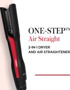 Revlon Beauty Salon One-Step Air Straightener Dryer & Styler krtača za likanje las 1 kos
