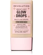 Revolution Bright Light Glow Drops tekoči osvetljevalec odtenek Golden Star Dew 23 ml