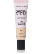 Revolution Conceal & Define matirajoči tekoči puder odtenek F3N 23 ml