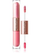 Revolution Double Up tekoče senčilo za oči 2 v 1 odtenek Blissful Pink 2x2.2 ml