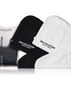 Revolution Haircare Microfibre Hair Wraps brisača za lase odtenek Black/White 2 kos