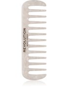 Revolution Haircare Natural Curl Wide Tooth Comb glavnik za lase za valovite in kodraste lase odtenek White 1 kos