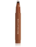 Revolution Instant Brow Hair tekoče črtalo za obrvi odtenek Warm Brown 1.8 ml