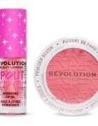 Revolution Pop Mini Duo Hydrating Lip Oil & Blush darilni set za ženske 1 kos