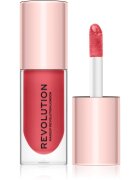 Revolution Pout Bomb sijaj za ustnice za večji volumen z visokim sijajem odtenek Peachy 4.6 ml