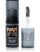 Revolution Pout Lip olje za ustnice z vlažilnim učinkom odtenek Midnight Black 4.6 ml