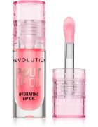 Revolution Pout Lip olje za ustnice z vlažilnim učinkom odtenek Pink Shimmer 3 ml