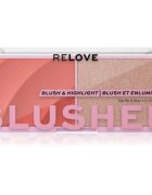 Revolution Relove Blushed Duo Blush & Highlighter rdečilo z osvetljevalcem 1 kos