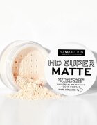 Revolution Relove HD Super Matte transparentni fiksacijski puder z mat učinkom odtenek Transparent 7 g