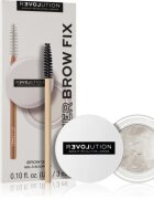 Revolution Relove Power Brow gel za obrvi s čopičem odtenek Clear 3 ml