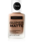 Revolution Relove Super Matte Foundation dolgoobstojni matirajoči tekoči puder odtenek F12.5 24 ml