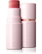 Revolution Skin Silk Blush Stick kremasto rdečilo v paličici odtenek Peachy Pink 4.5 g