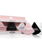 Revolution Soft Focus Powder Puff Trio blazinica 3 kos
