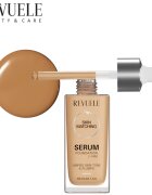 Revuele Serum Foundation [+HA] vlažilni tekoči puder za poenotenje tona kože odtenek Medium-Tan 30 ml