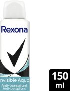 Rexona Invisible Aqua antiperspirant v pršilu proti belim in rumenim madežem 150 ml