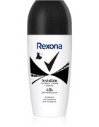 Rexona Invisible Black and White Roll-On antiperspirant roll-on proti belim in rumenim madežem 50 ml