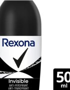 Rexona Invisible Black and White Roll-On antiperspirant roll-on proti belim in rumenim madežem 50 ml