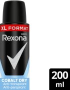 Rexona Men Cobalt Dry antiperspirant v pršilu za moške XL Cobalt Dry 200 ml
