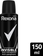 Rexona Men Invisible antiperspirant v pršilu proti belim madežem 150 ml