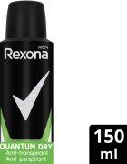 Rexona Men Quantum Dry antiperspirant v pršilu 150 ml