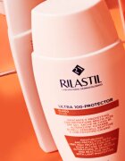 Rilastil Ultra 100-Protector vlažilni zaščitni fluid za občutljivo kožo SPF 50+ 50 ml