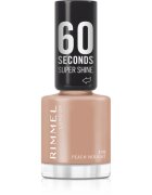 Rimmel 60 Seconds Super Shine lak za nohte odtenek 110 Peach Nougat 8 ml