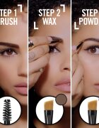 Rimmel Brow This Way paleta za ličenje obrvi odtenek 002 Medium Brown 13 g
